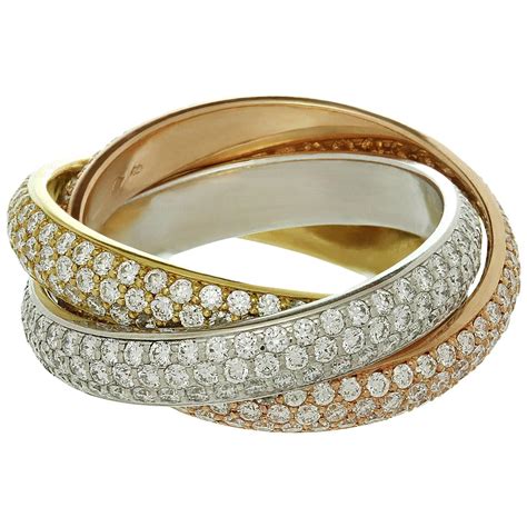 cartier ring 3 gold trinity|cartier diamond trinity ring price.